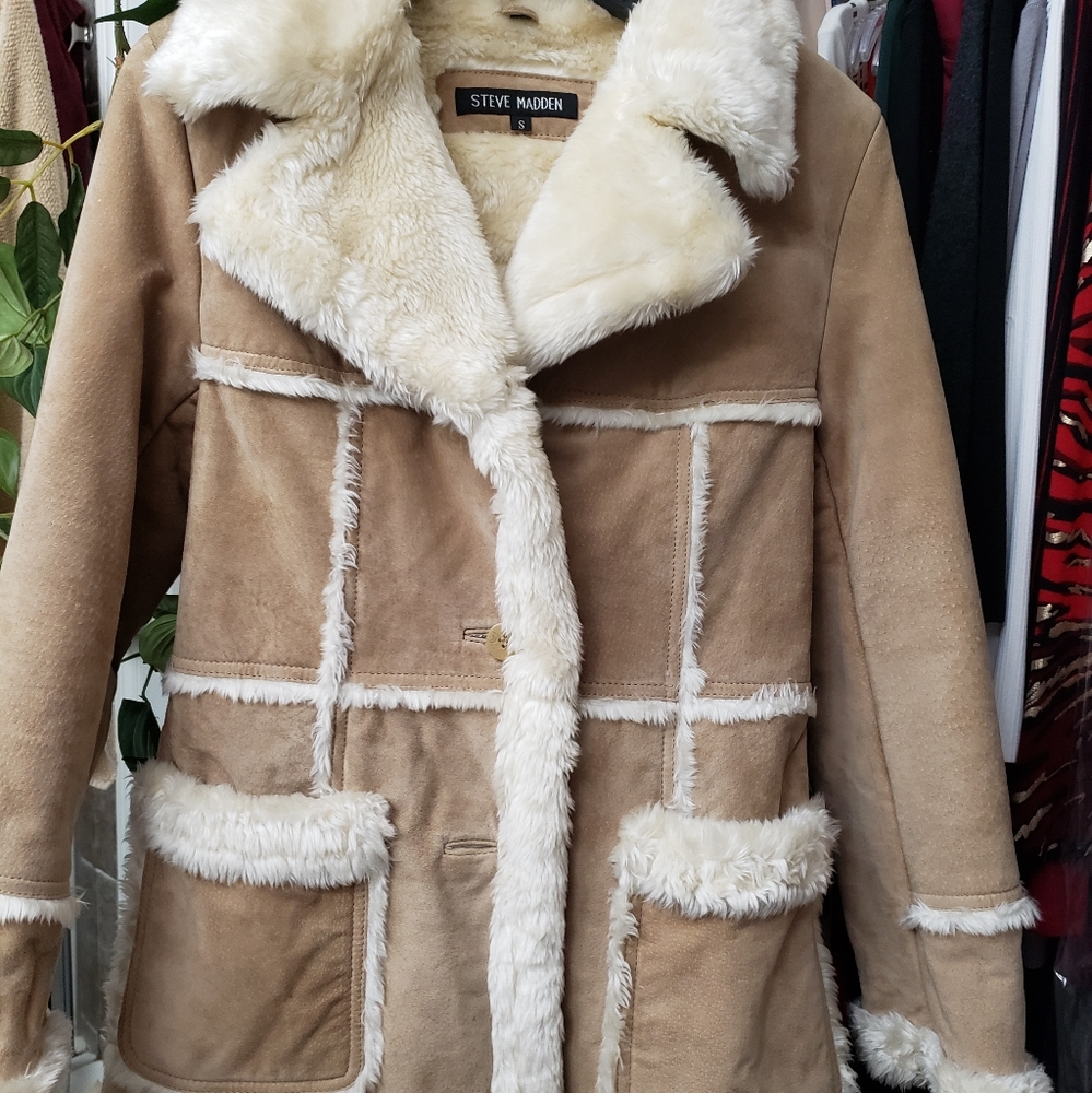 Steve Madden Leather Coat